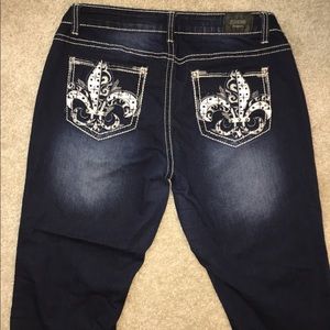 CLOSET CLEAR OUT SALE!!  Embellished Cropped Jeans